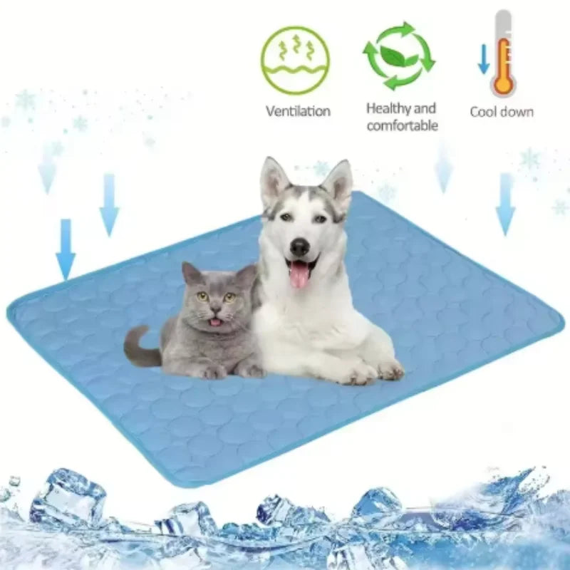 Kjølematte Hund Sommer Kald Seng Kjæledyr Ekstra Stor For Små Store Hunder Kjæledyrtilbehør Katt Slitesterkt Teppe Sofa Katt Ispute Teppe