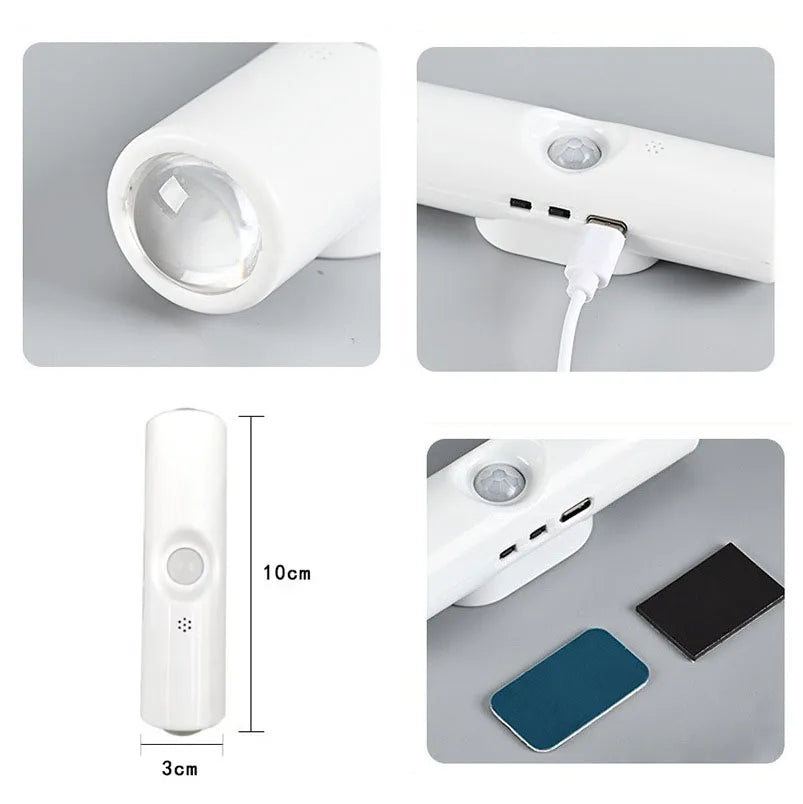 RGB LED-vegglampe med bevegelsessensor og magnetfeste