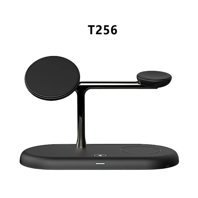TIMESS 3-i-1 magnetisk ladestasjon for iPhone, Watch og AirPods