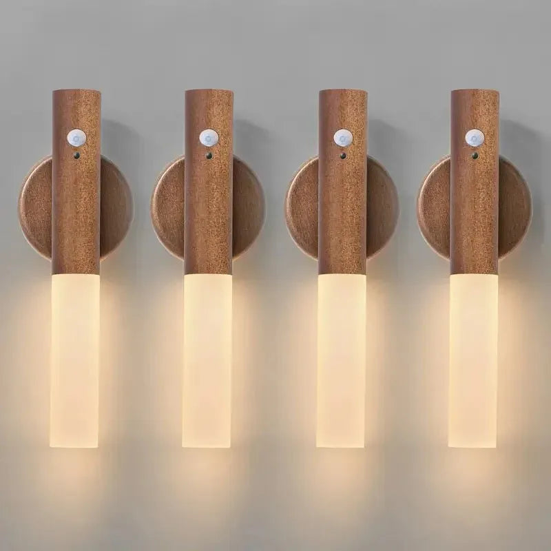 Oppladbar LED-sensorlampe med bevegelsessensor