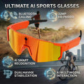 AI Voice Translate Smart Glasses 1200P Video Recording Camera Bluetooth WiFi Anti-Shake Polarized Lens Driving Sports Sunglasses