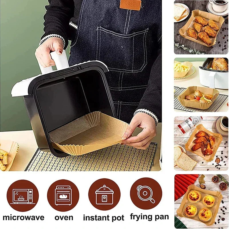 Bakepapirformer til airfryer
