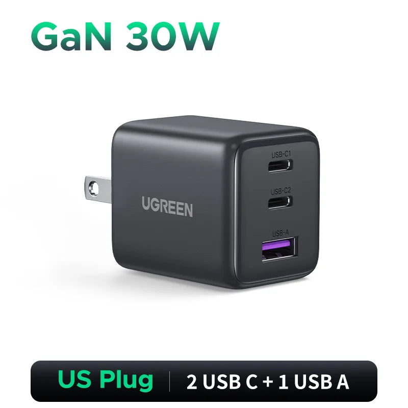 UGREEN Mini GaN USB-C-lader med 20 eller 30 W