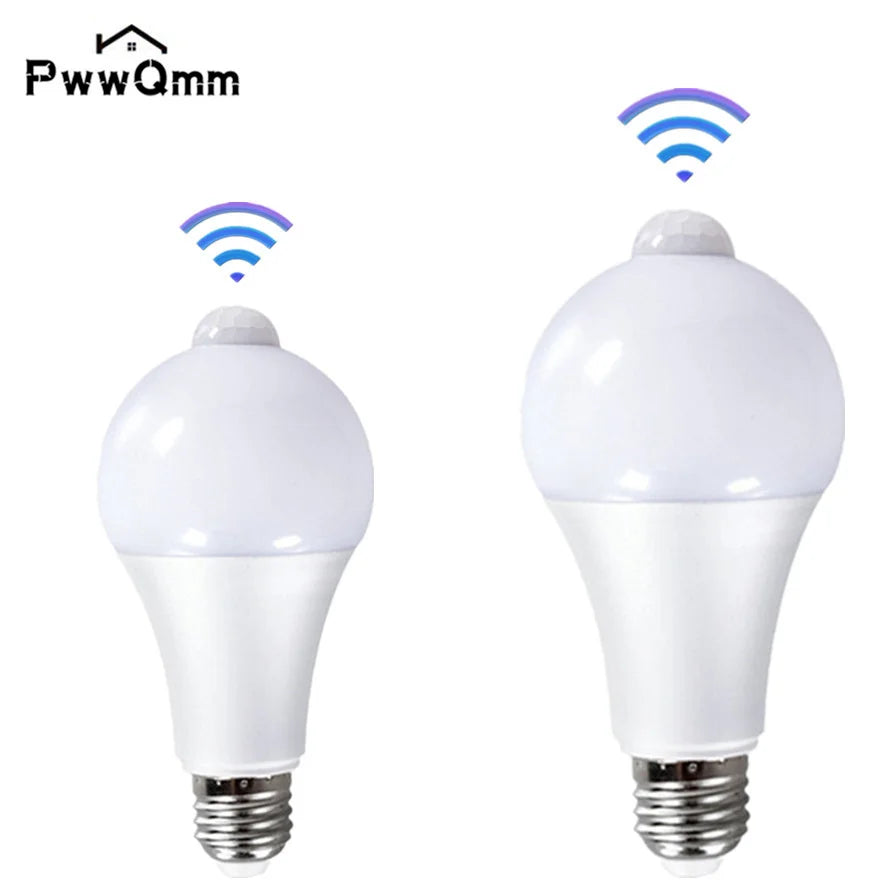 LED-lyspære med bevegelsessensor – E27, 12–18 W