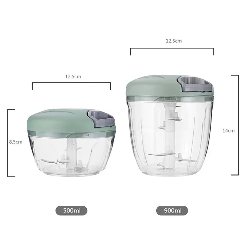 Manuell roterende minihakker – 500 eller 900 ml