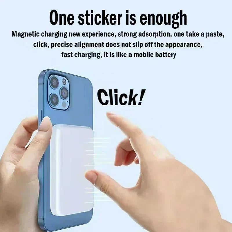 Magnetisk powerbank med trådløs lading