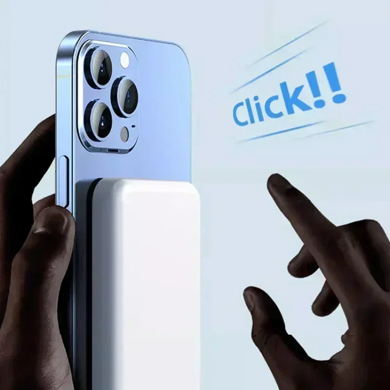 Magnetisk powerbank med trådløs lading