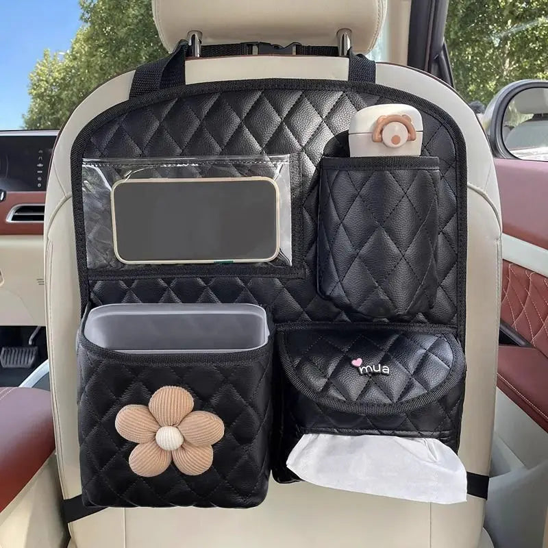 Car Seat Back Storage Bag Hanging Car Multi-function Storage Box Chair  Rear
