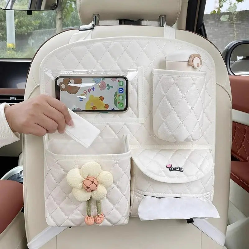Car Seat Back Storage Bag Hanging Car Multi-function Storage Box Chair  Rear
