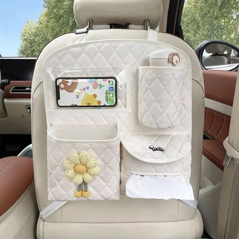 Car Seat Back Storage Bag Hanging Car Multi-function Storage Box Chair  Rear