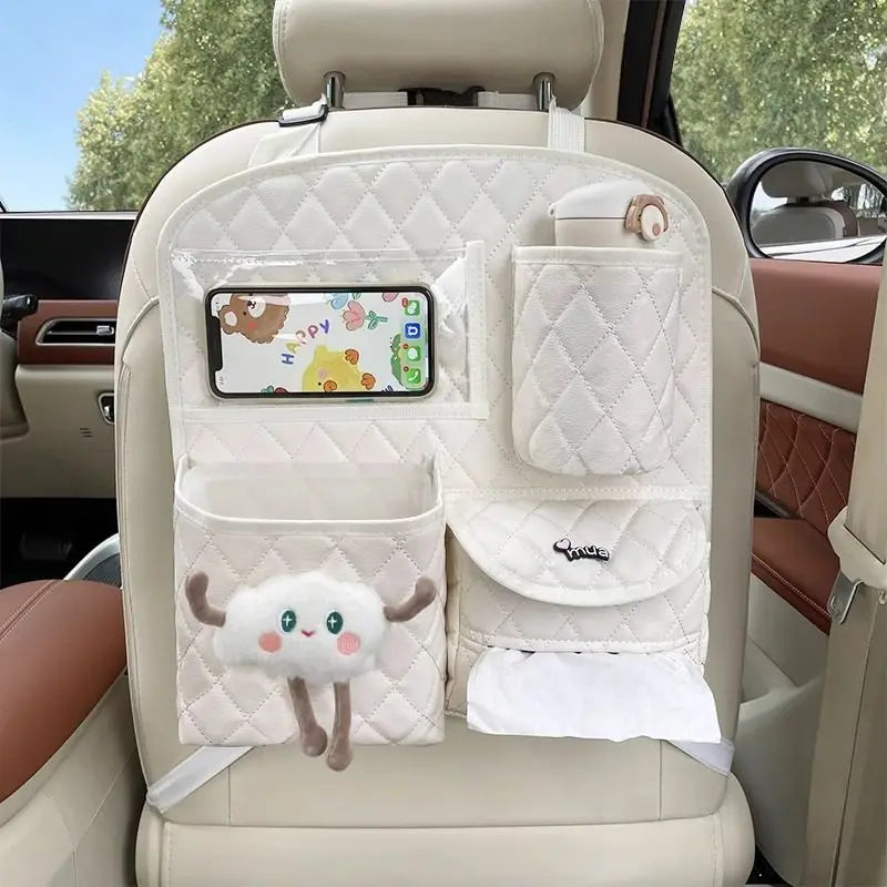 Car Seat Back Storage Bag Hanging Car Multi-function Storage Box Chair  Rear