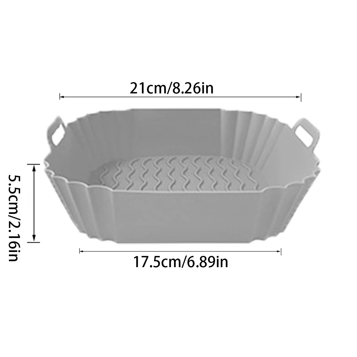Silikonformer til airfryer, airfryer-kurv, kjøkkenredskap, gjenbrukbart bakebrett, non-stick pizzapanne, ovn og kjøkkentilbehør