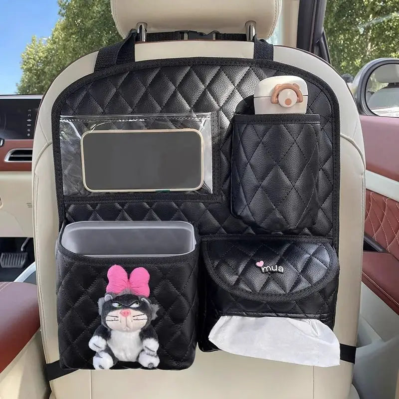 Car Seat Back Storage Bag Hanging Car Multi-function Storage Box Chair  Rear