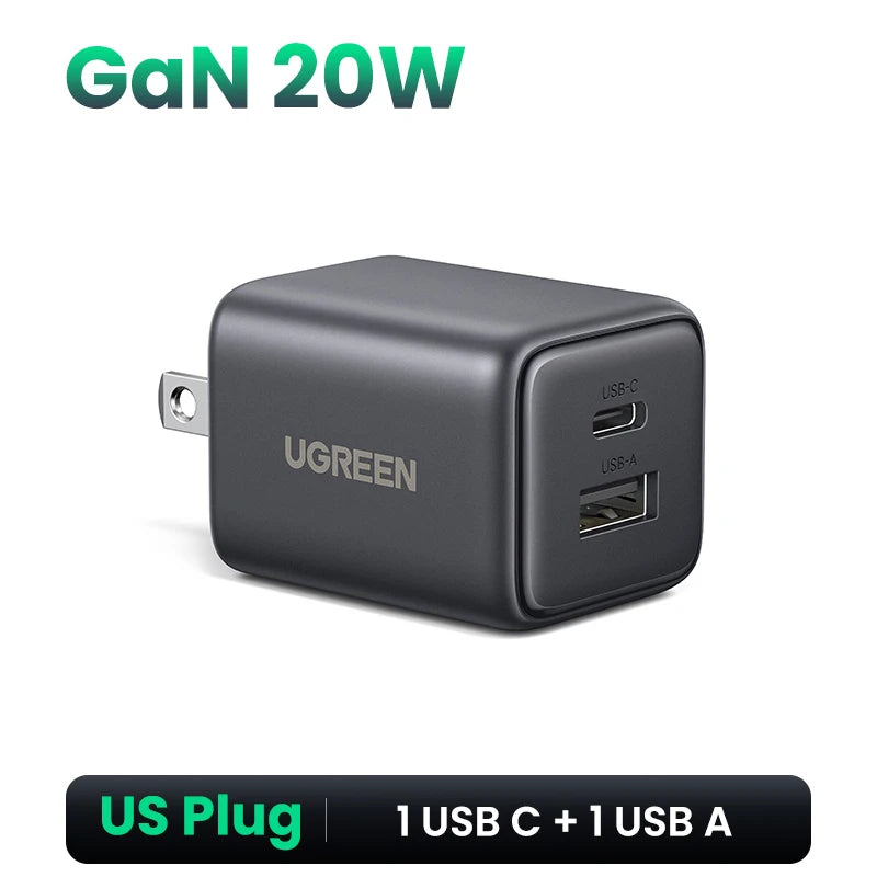 UGREEN Mini GaN USB-C-lader med 20 eller 30 W