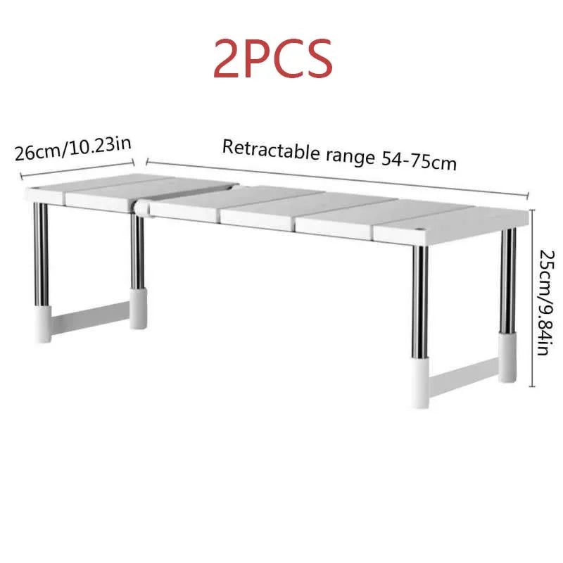 Uttrekkbar oppbevaringshylle – 54–74 cm