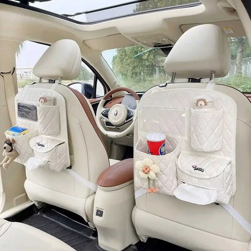 Car Seat Back Storage Bag Hanging Car Multi-function Storage Box Chair  Rear
