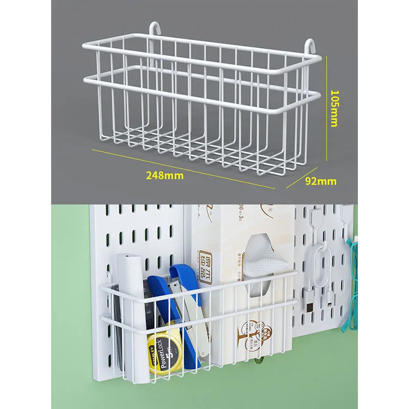 Home Study Storage Pegboard: Suitable for Displaying Figurines, Desk-Top Standing & Clip-On Storage for Furniture Items
