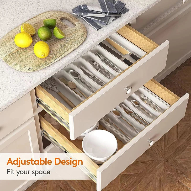 CSN001 uttrekkbar bestikkorganisator i PP-plast