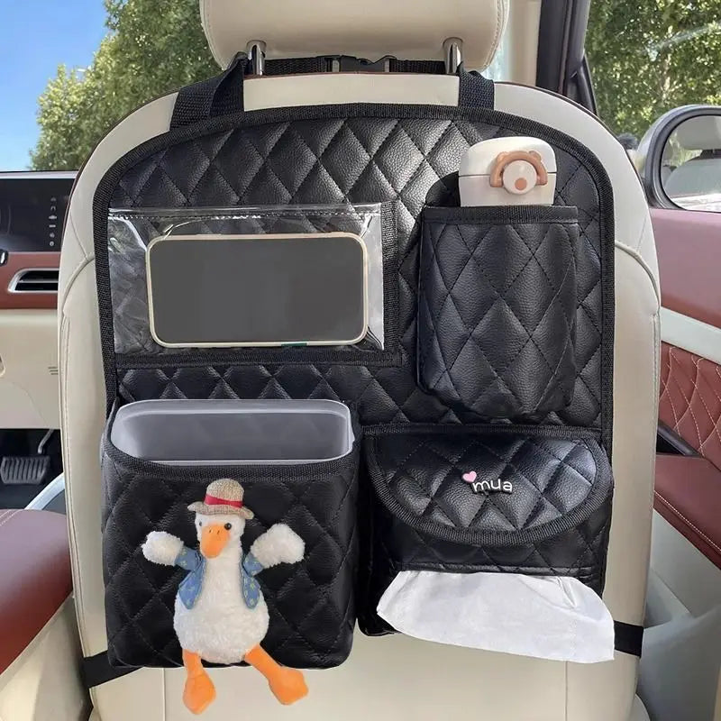 Car Seat Back Storage Bag Hanging Car Multi-function Storage Box Chair  Rear