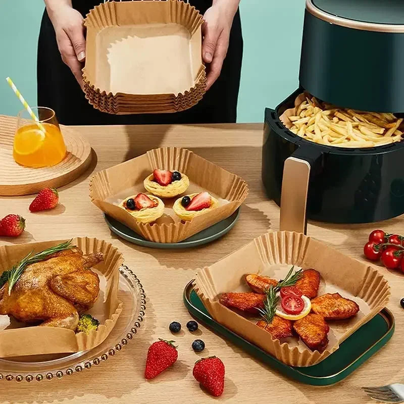 Bakepapirformer til airfryer