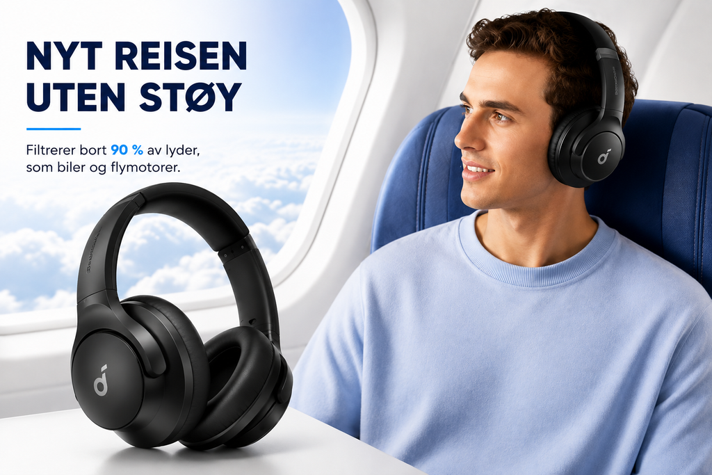 Soundcore Q20i – over-ear-hodetelefoner med hybrid ANC