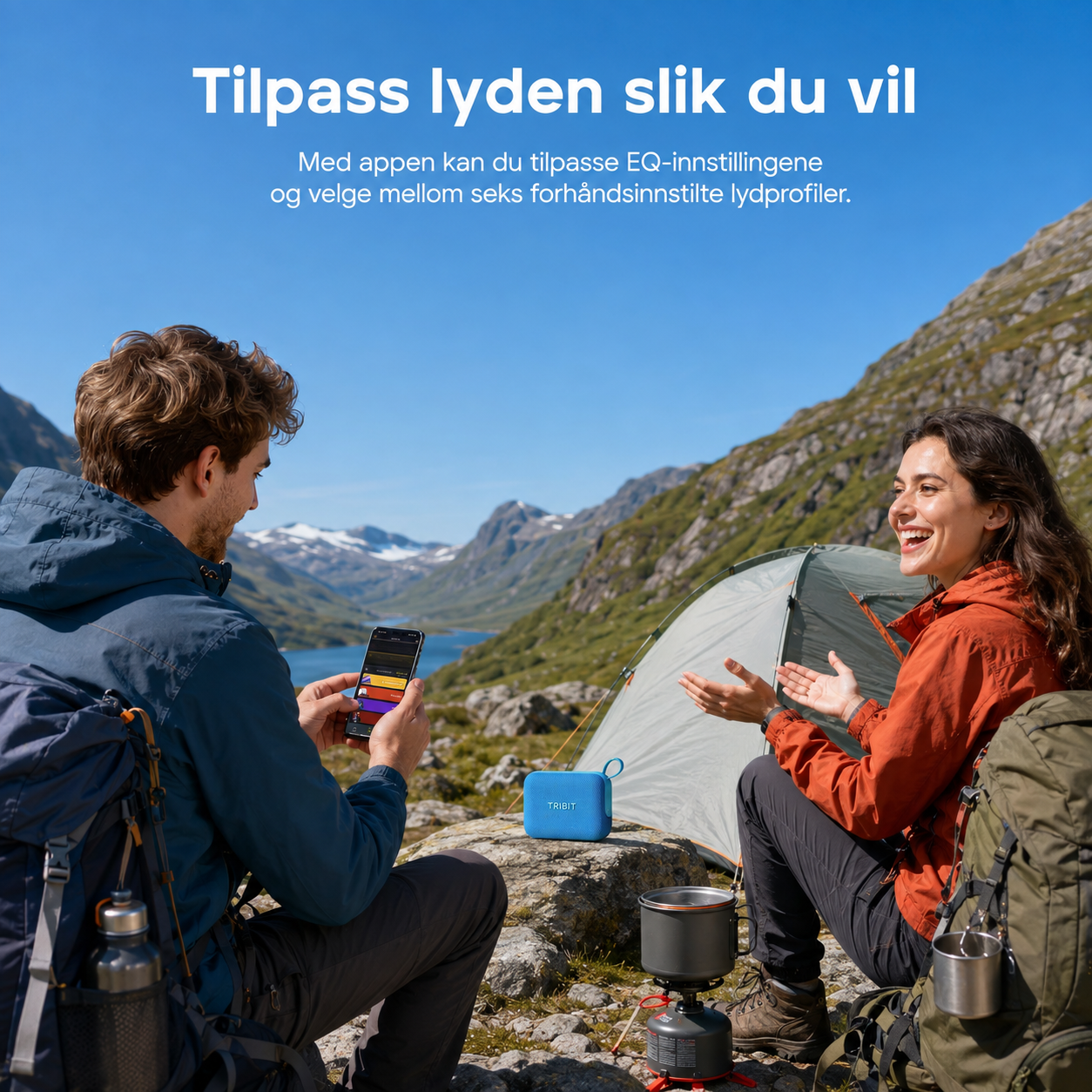 Tribit PocketGo bærbar Bluetooth-høyttaler – IP68 og 20 timers batteritid